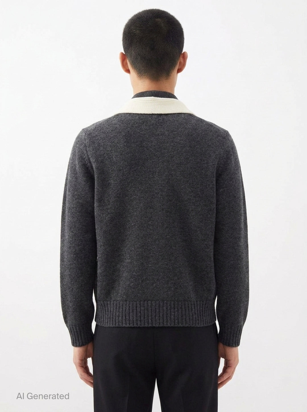 Wool Knit Cardigan | sacai | Club21 - back