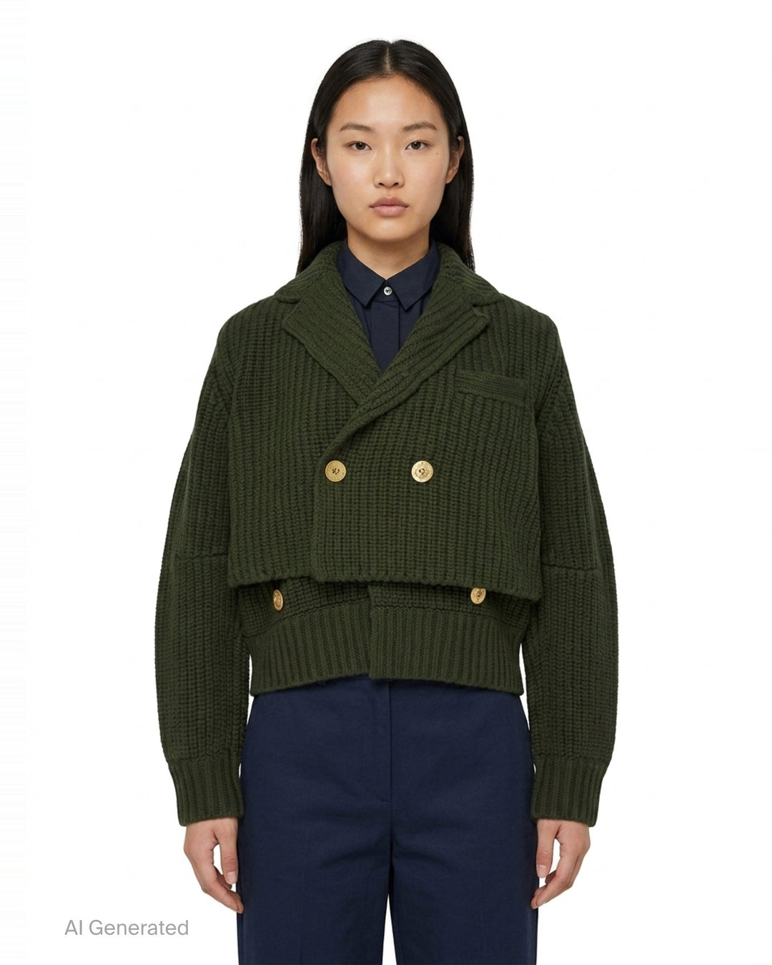 Wool Knit Suiting Jacket | sacai | Club21 - front