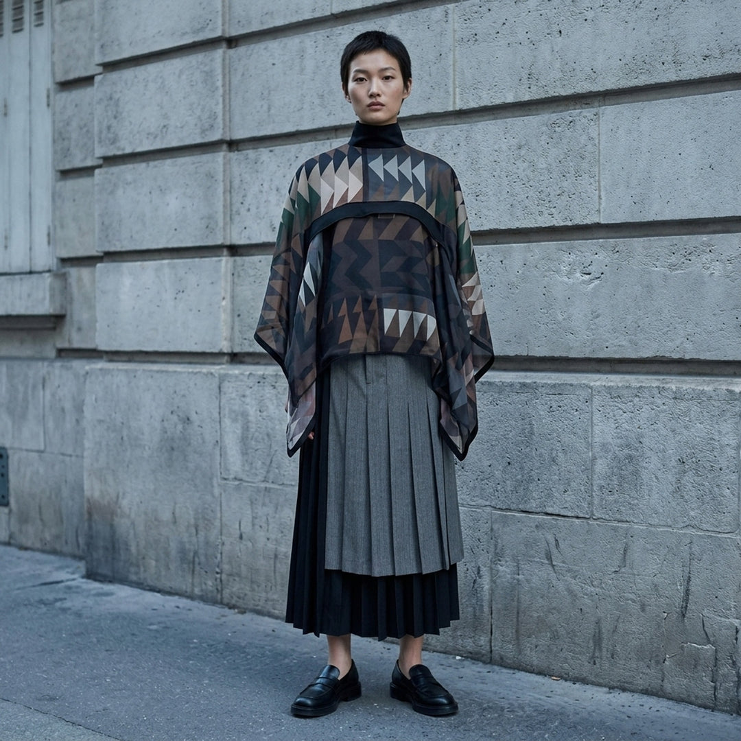 x A.P.C. Geometric Print Pullover | sacai | Club21 - lifestyle