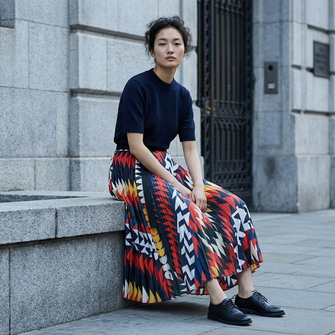 x A.P.C. Quilts Pleated Skirt | sacai | Club21 - lifestyle