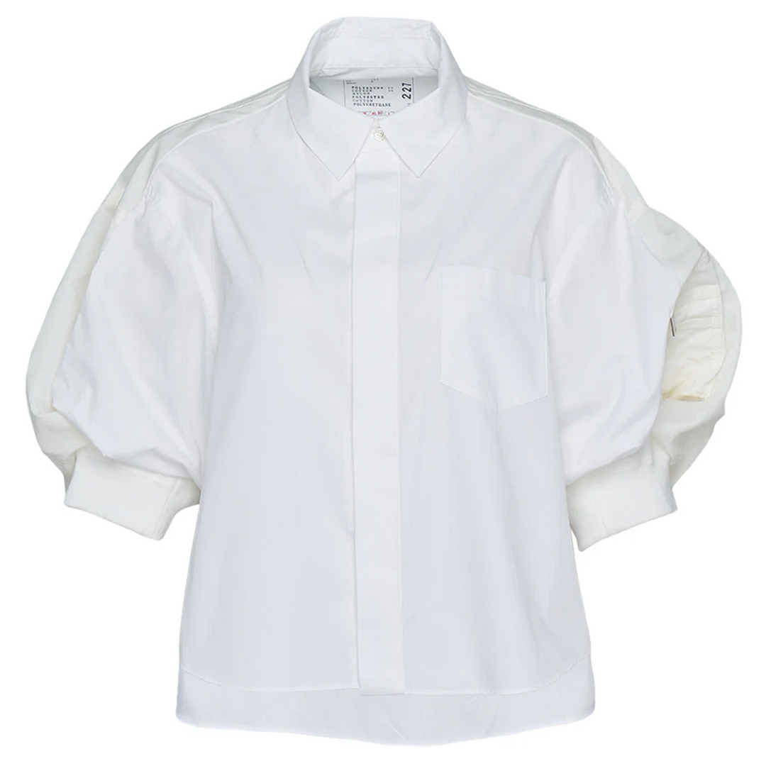 Cotton Poplin X Nylon Twill Shirt