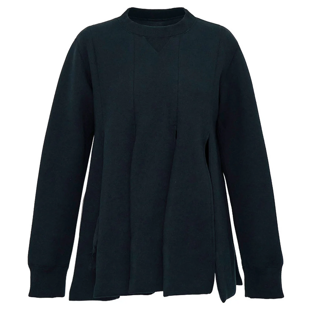 Chiffon Mix Sponge Sweat Pullover