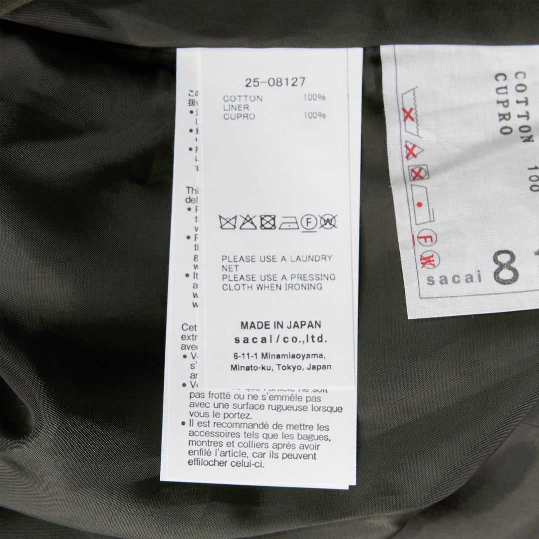 Club21 - sacai - Cotton Gabardine Skirt - SKIRTS - Brown