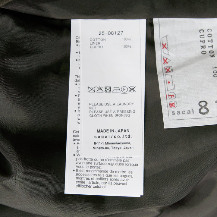 Club21 - sacai - Cotton Gabardine Skirt - SKIRTS - Brown
