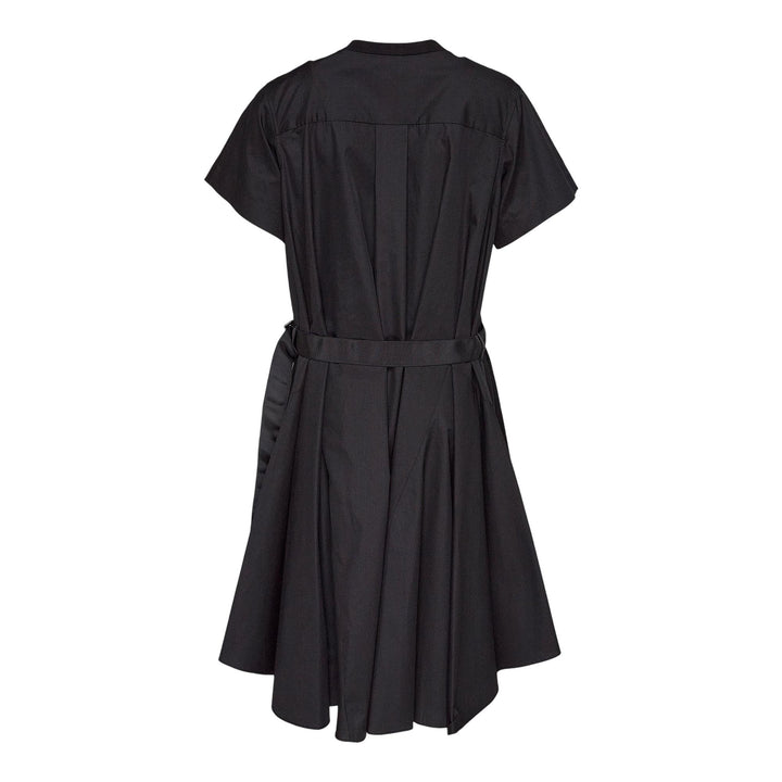 Club21 - sacai - Cotton Poplin X Cotton Jersey Dress - WOVEN DRESSES - Black