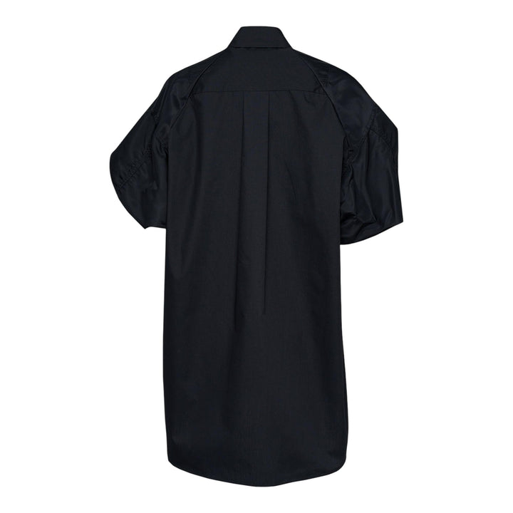 Club21 - sacai - Cotton Poplin X Nylon Twill Dress - WOVEN DRESSES - Black