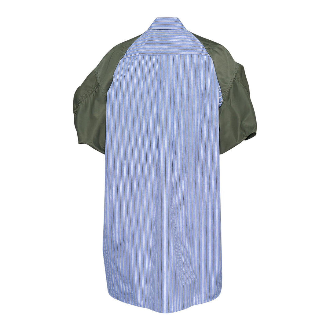 Club21 - sacai - Cotton Poplin X Nylon Twill Dress - WOVEN DRESSES - Light Blue
