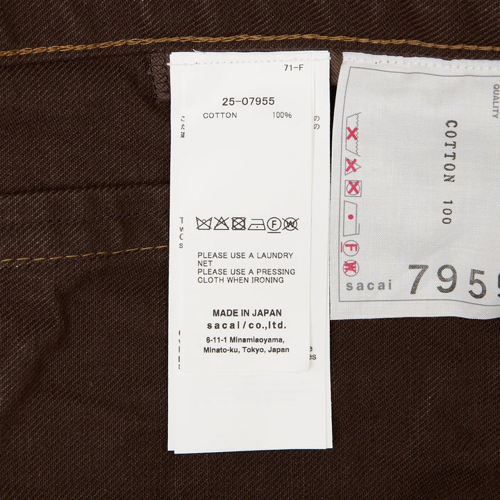 Club21 - sacai - Denim Jacket - BLOUSON - Brown