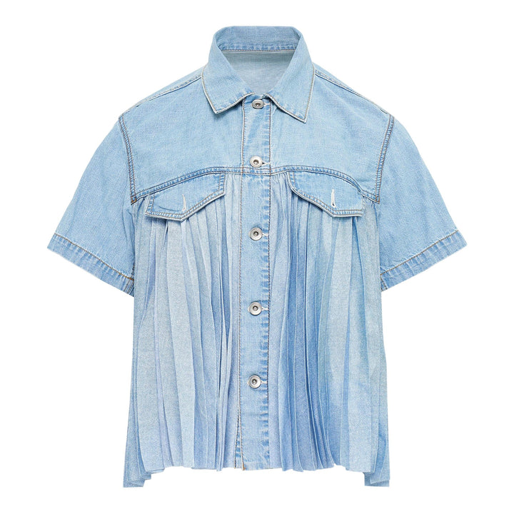Club21 - sacai - Denim Shirt - BLOUSES - Light Blue
