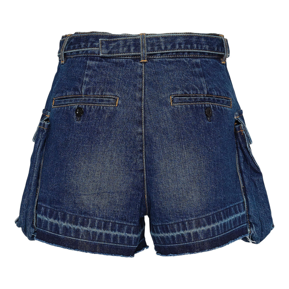 Club21 - sacai - Denim Shorts - SHORTS - Blue