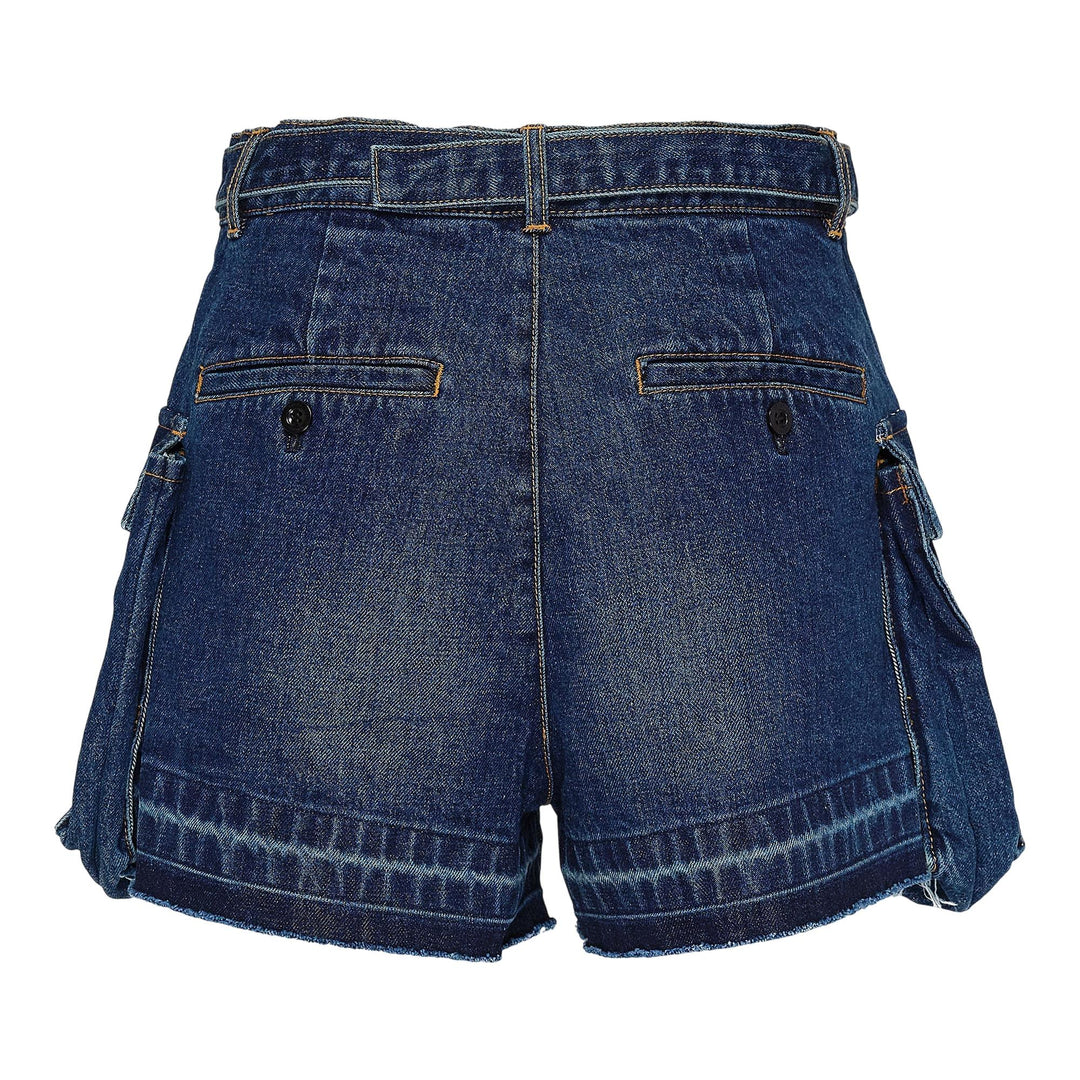Club21 - sacai - Denim Shorts - SHORTS - Blue