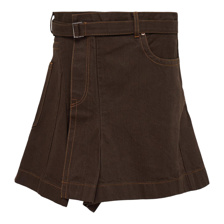 Club21 - sacai - Denim Skirt - SKIRTS - Brown