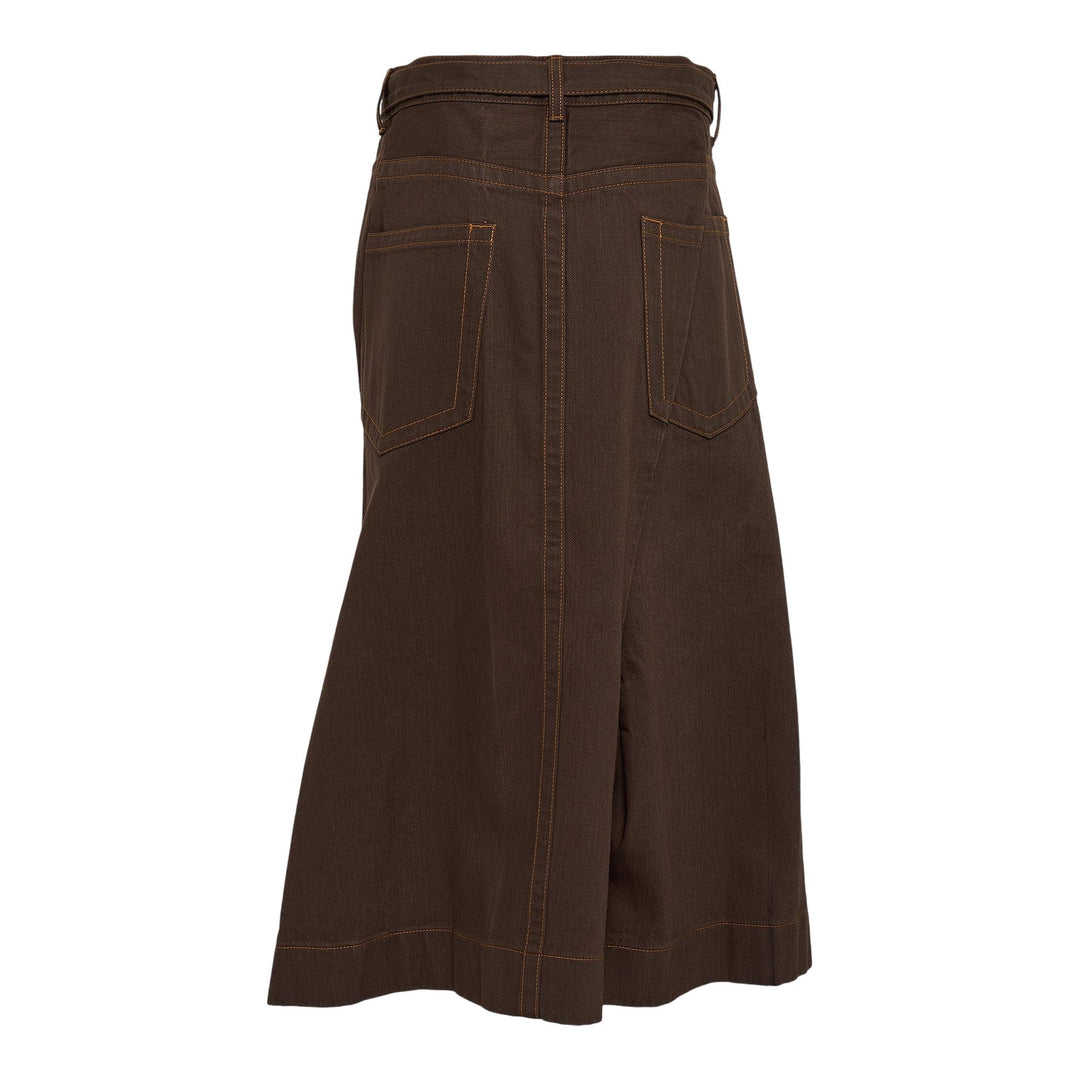 Club21 - sacai - Denim Skirt - SKIRTS - Brown