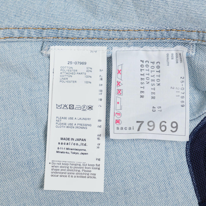 Club21 - sacai - Denim x Knit Pullover - KNIT TOPS - Navy