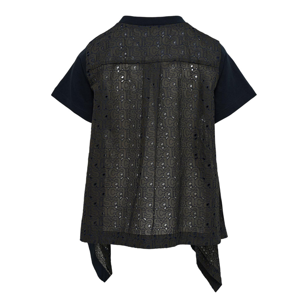 Club21 - sacai - Embroidery T-Shirt - TEES - Navy