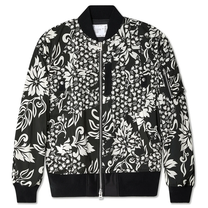 Floral Embroidered Patch Blouson