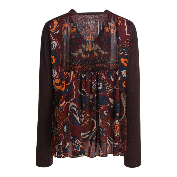 Club21 - sacai - Floral Print Cardigan - CARDIGANS - Brown