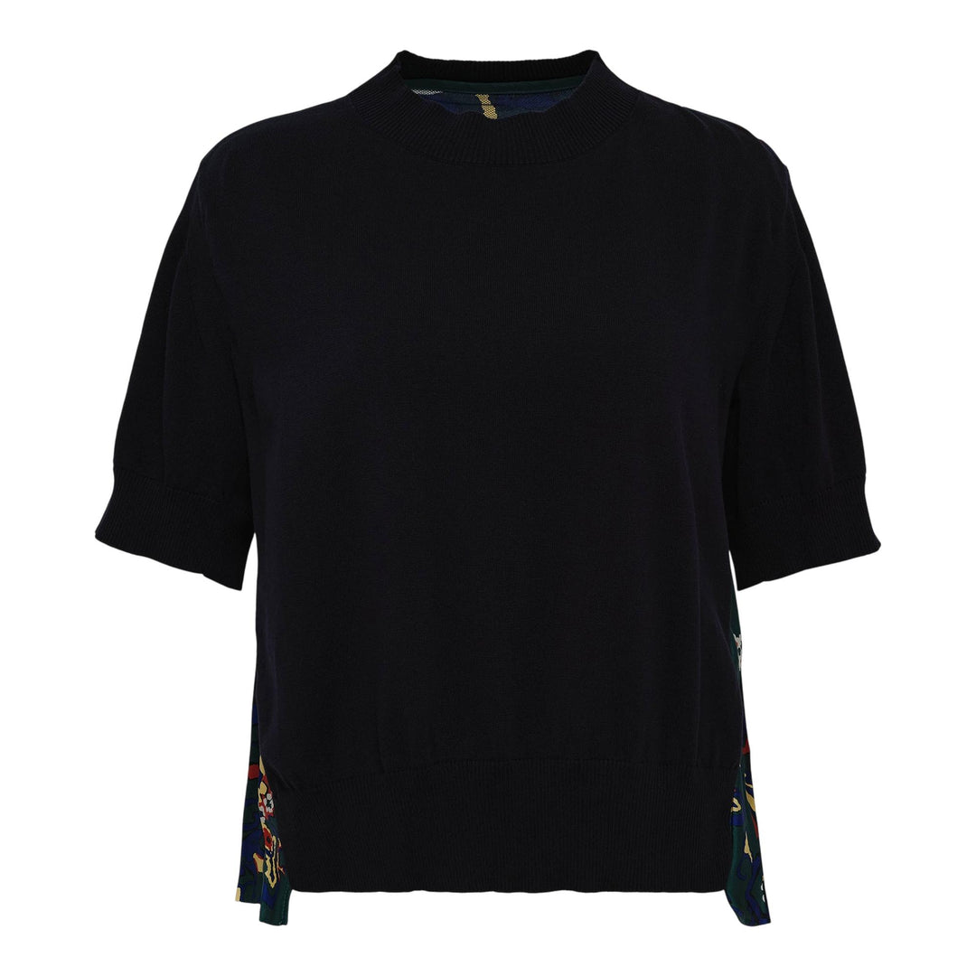 Club21 - sacai - Floral Print Pullover - KNIT TOPS - Navy