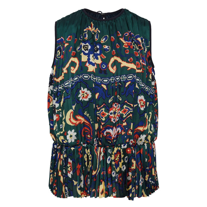 Club21 - sacai - Floral Print Pullover - WOVEN TOPS - Green