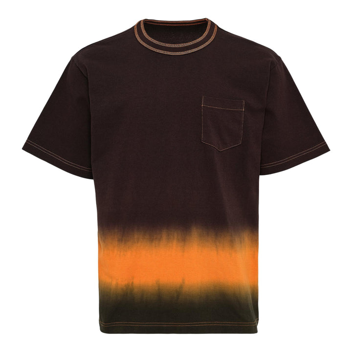 Club21 - sacai - Garment Dye Cotton Jersey T-Shirt - TEES - Brown