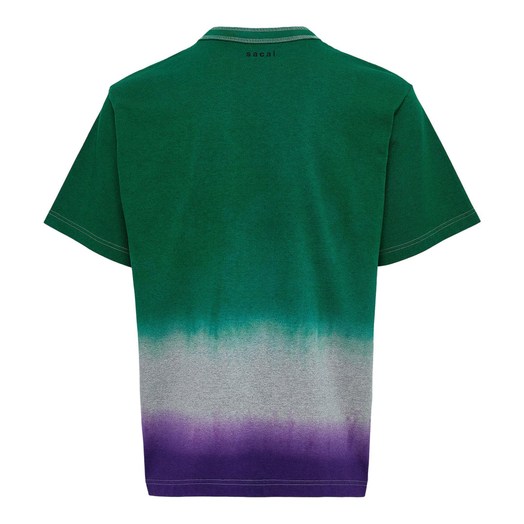 Club21 - sacai - Garment Dye Cotton Jersey T-Shirt - TEES - Green