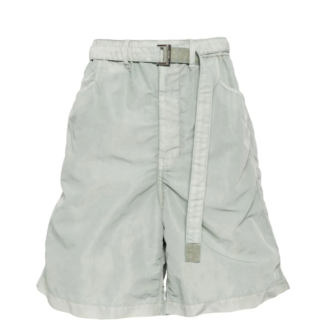 sacai_Garment_Dye_Nylon_Twill_Shorts_Green