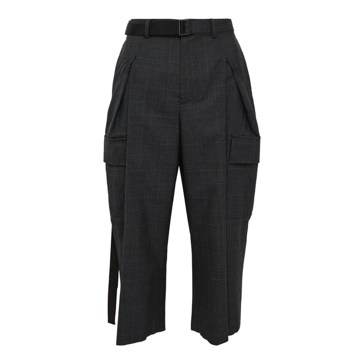Club21 - sacai - Glen Check Pants - PANTS - Grey