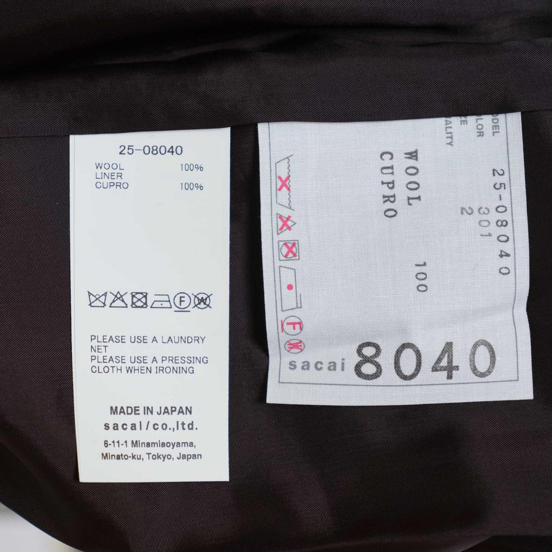 Club21 - sacai - Glen Check Pants - PANTS - Grey