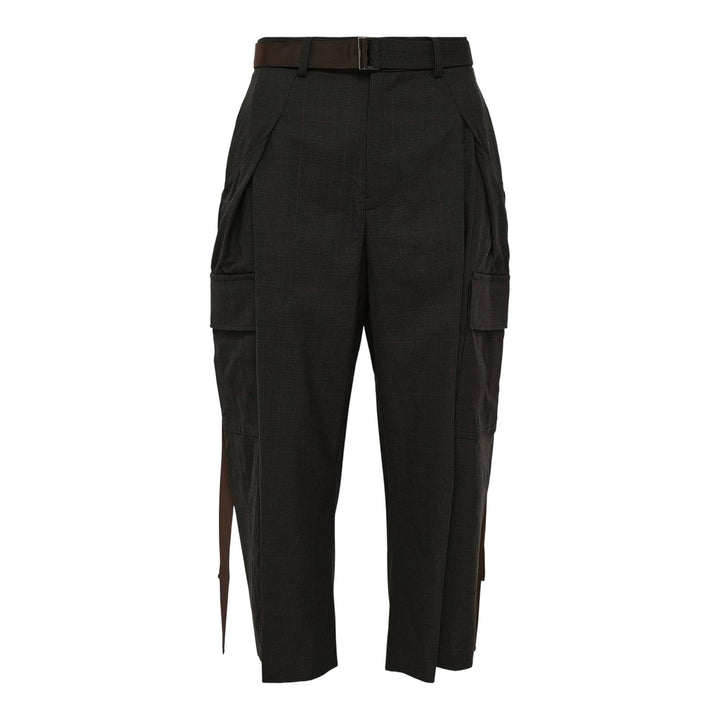 Club21 - sacai - Glen Check Pants - PANTS - Khaki