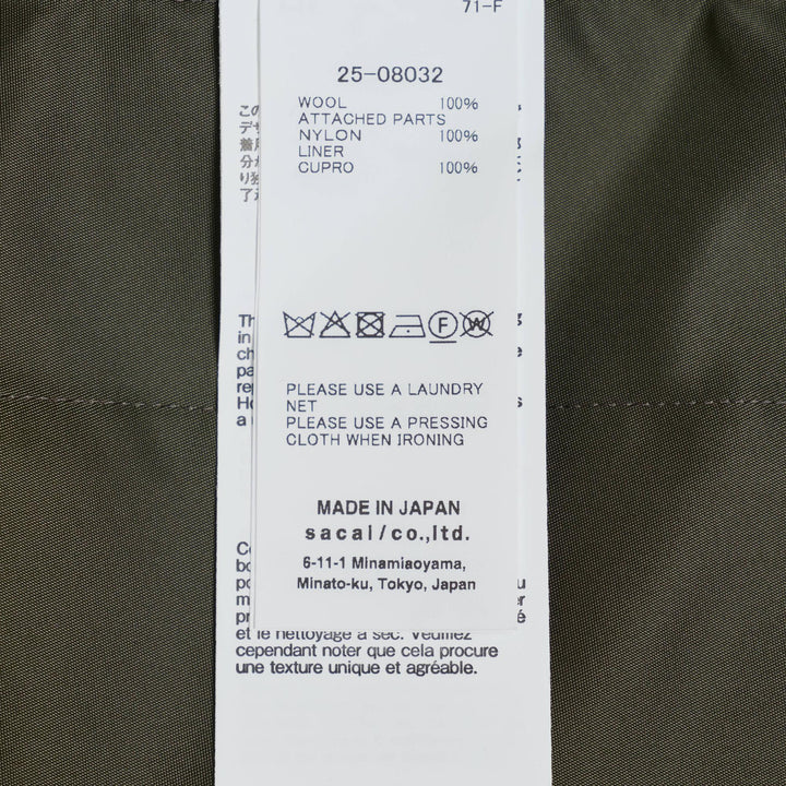 Club21 - sacai - Glen Check Vest - GILETS - Khaki