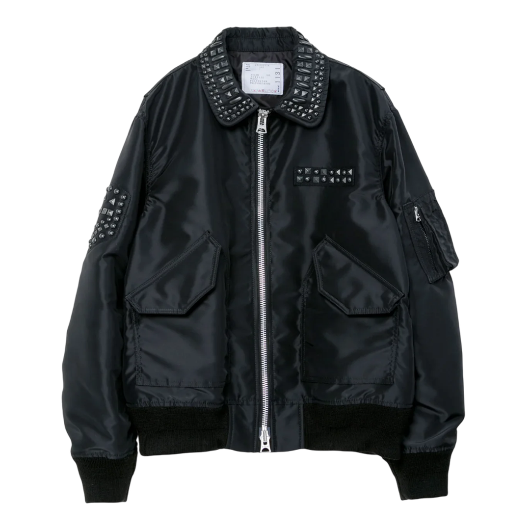 Holiday Studded Nylon Twill Blouson