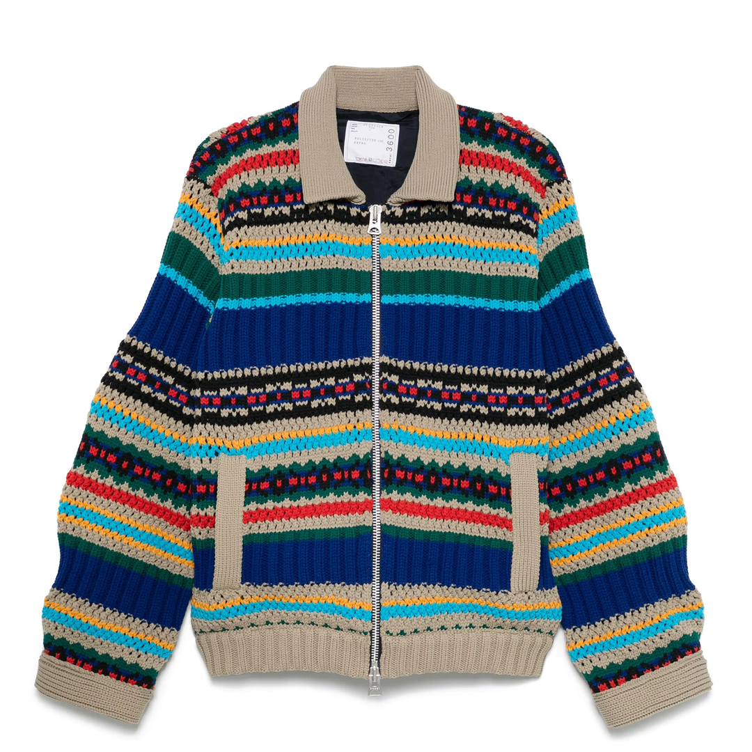 sacai_Mesh_Knit_Blouson_Multi