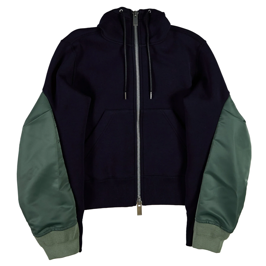 Nylon Twill x Sponge Sweat Hoodie