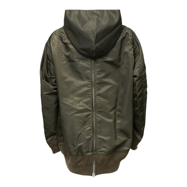 Club21 - sacai - Nylon Twill Hoodie - WOVEN TOPS - Khaki