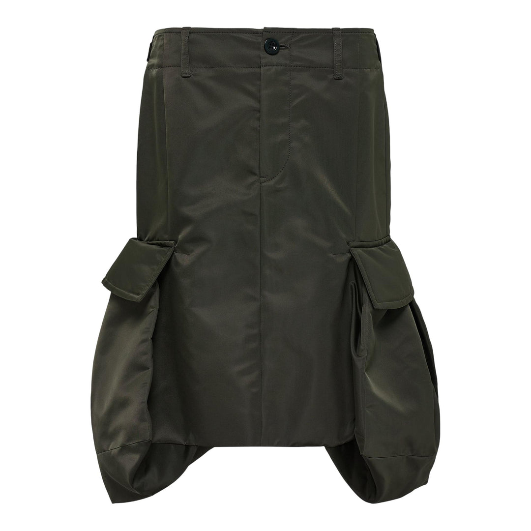 Club21 - sacai - Nylon Twill Skirt - SKIRTS - Khaki
