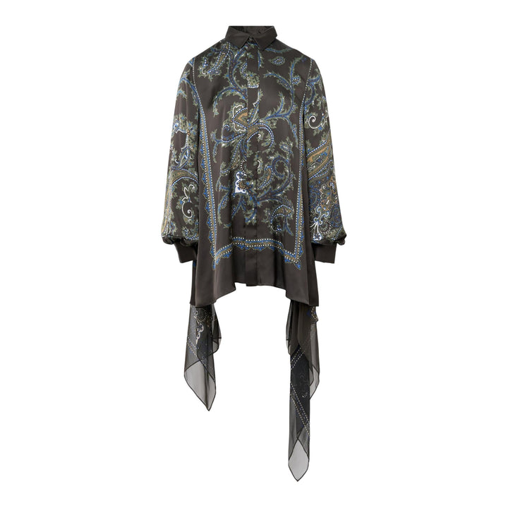 Club21 - sacai - Paisley Print Satin Dress - WOVEN DRESSES - Khaki