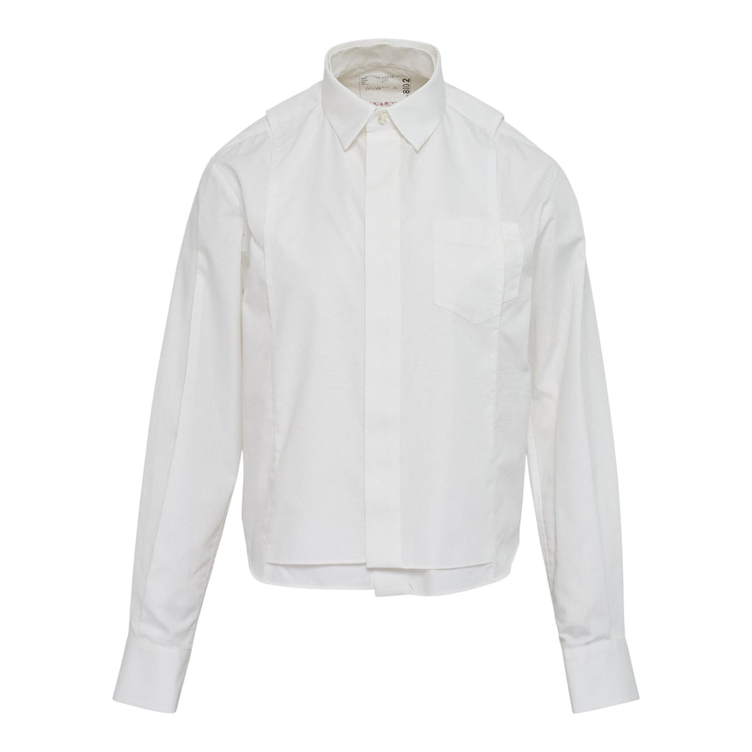 Club21 - sacai - Poplin Shirt - BLOUSES - Off-White