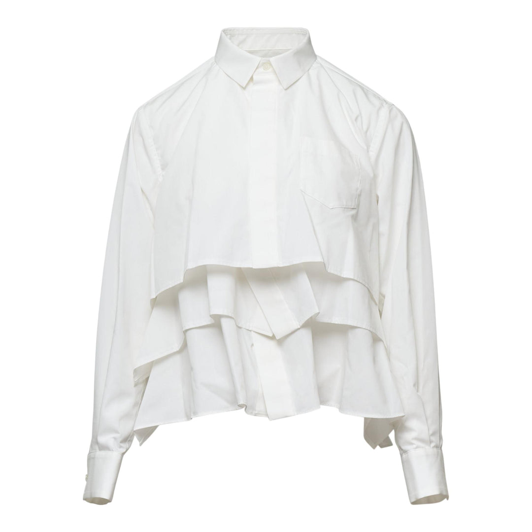 Club21 - sacai - Poplin Shirt - BLOUSES - Off-White