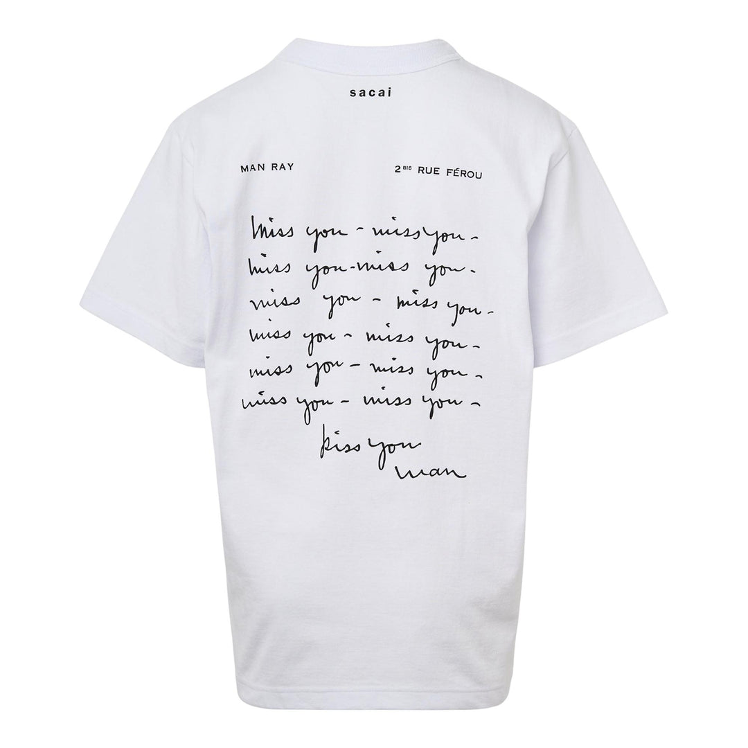 Club21 - sacai - Print T-Shirt - TEES - White