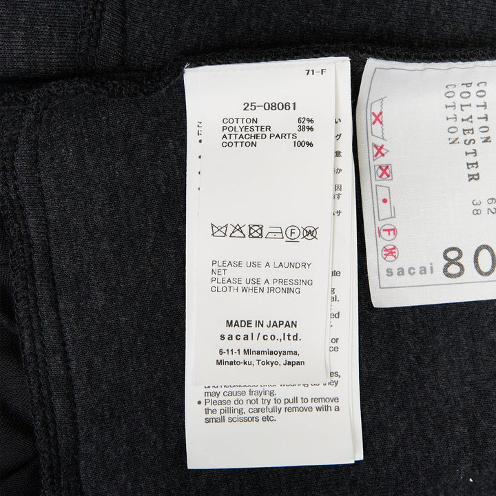 Club21 - sacai - Sponge Sweat Hoodie - SWEATERS - Charcoal