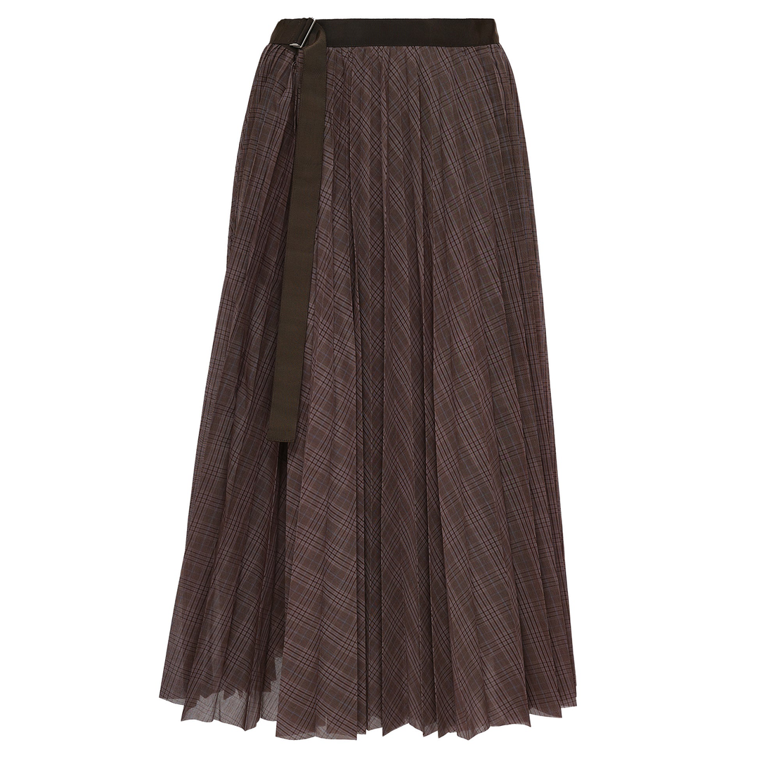 sacai_Spun_Organza_Skirt_Brown
