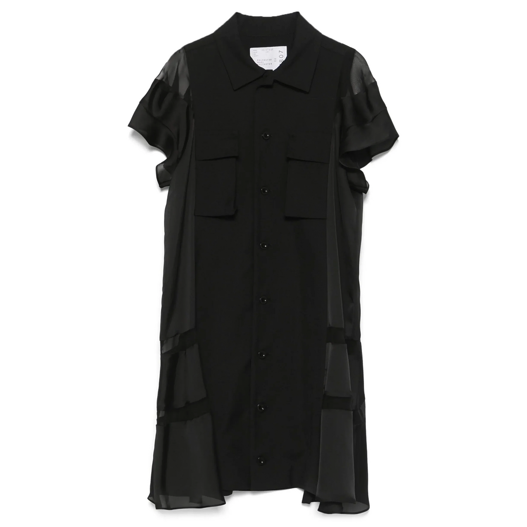 Suiting x Satin Dress