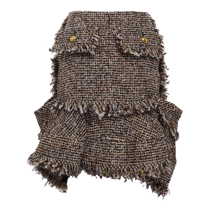 Club21 - sacai - Tweed Skirt - SKIRTS - Brown