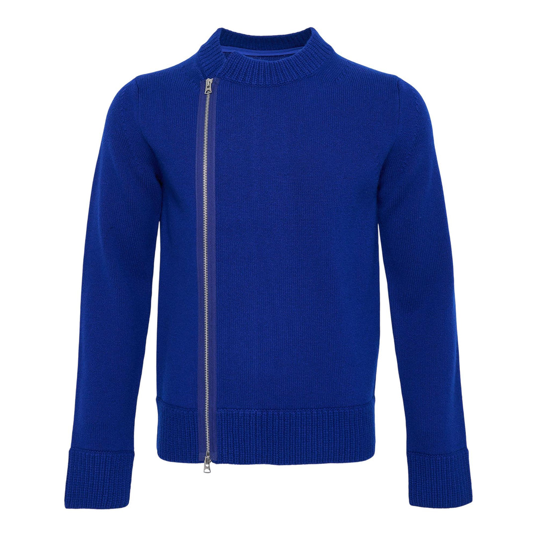 Club21 - sacai - Wool Knit Blouson - CARDIGANS - Blue