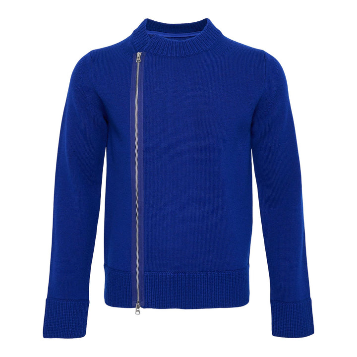 Club21 - sacai - Wool Knit Blouson - CARDIGANS - Blue