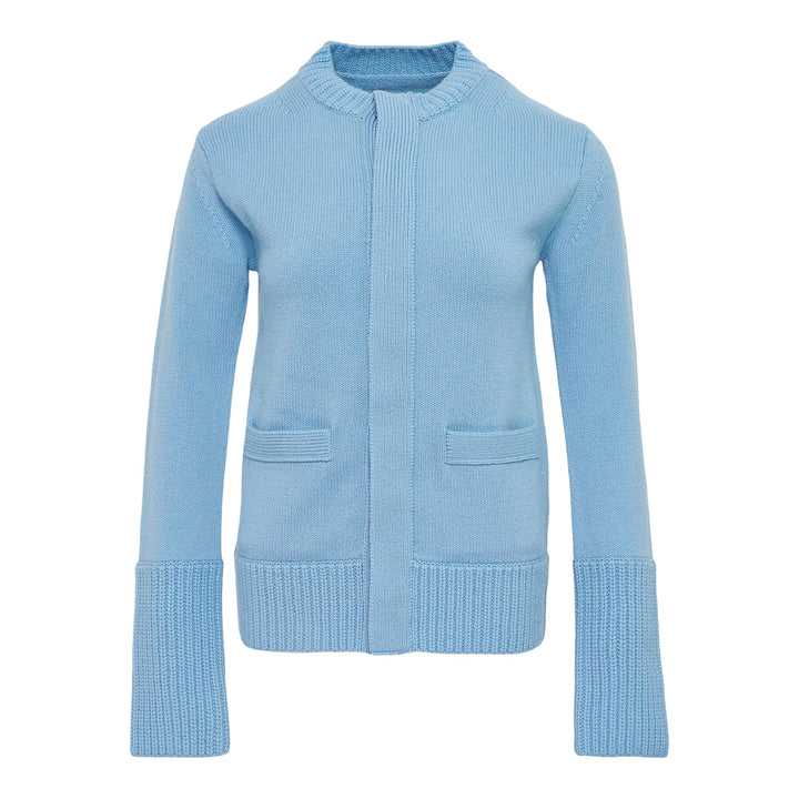 Club21 - sacai - Wool Knit Cardigan - CARDIGANS - Light Blue