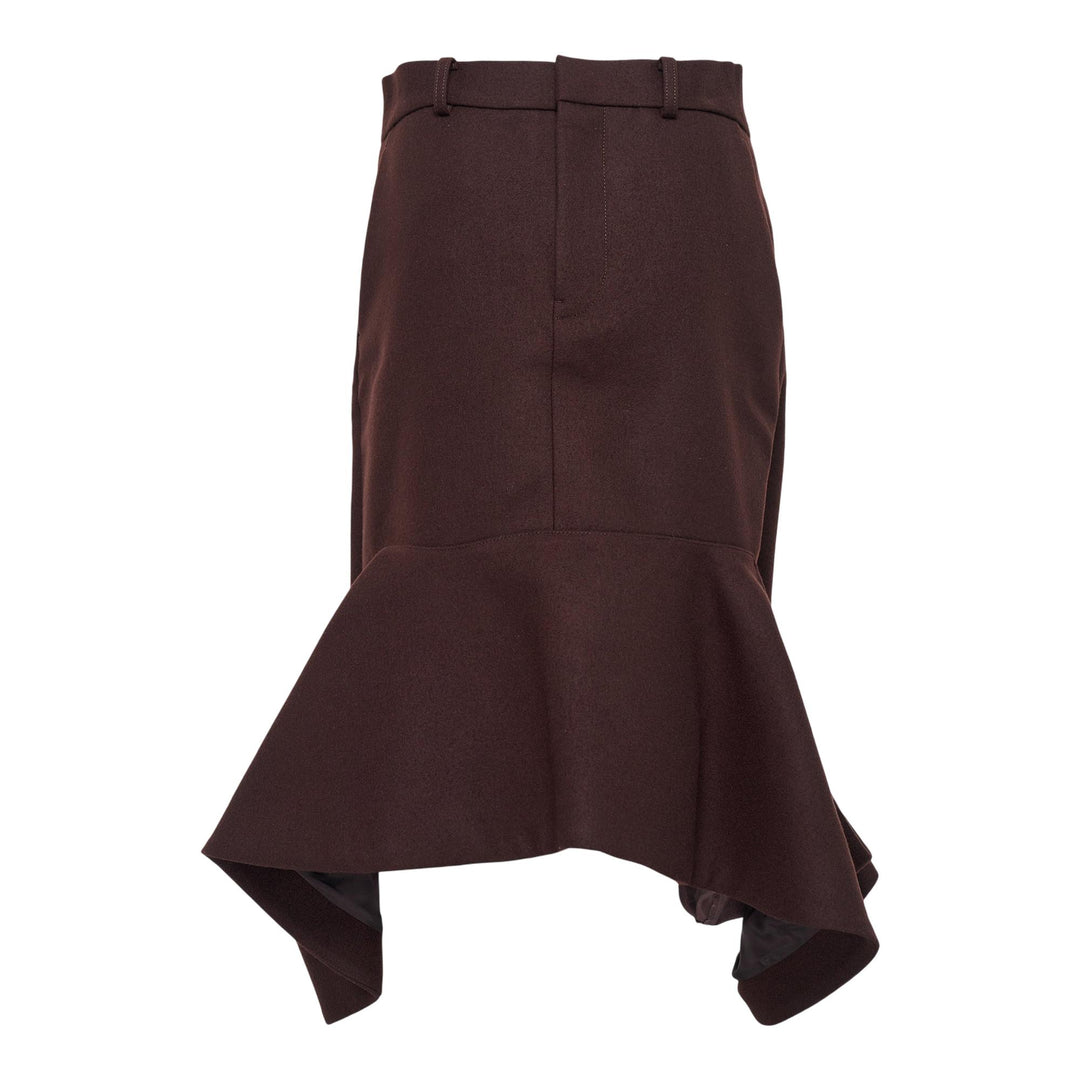 Club21 - sacai - Wool Melton Skirt - SKIRTS - Brown