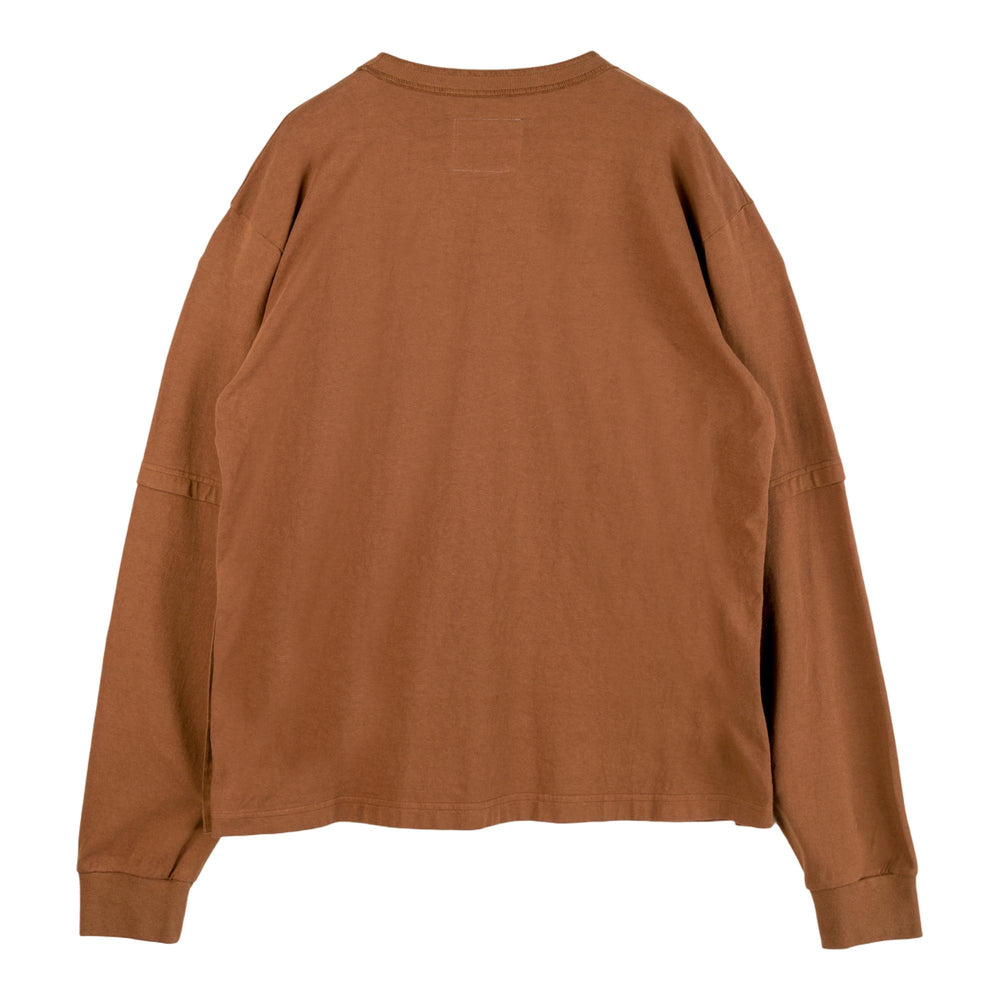 Club21 - sacai X Carhartt WIP - Carhartt WIP Cotton Jersey Long Sleeve T-Shirt - TEES - Beige