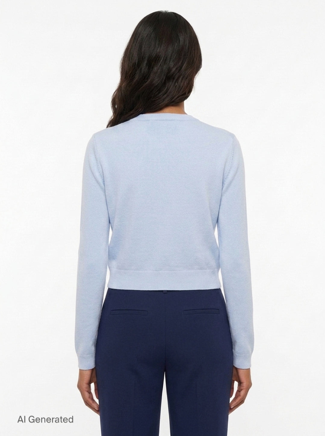 Blue Flower Knit Cardigan | Self-Portrait | Club21 - back