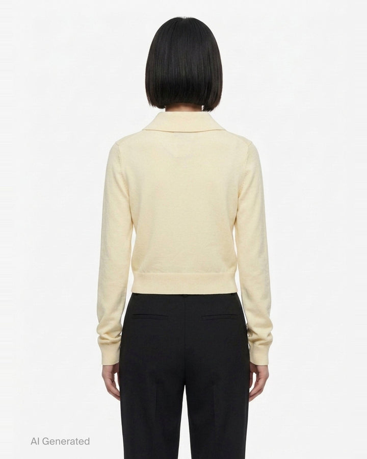 Flower Embroidered Knit Cardigan | Self-Portrait | Club21 - back